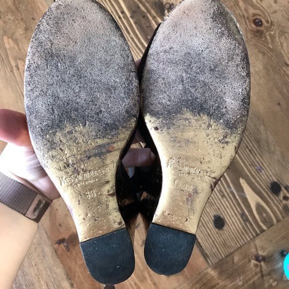 Yves Saint Laurent canvas wedges - Picture 7 of 9